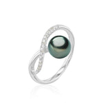 Hesse - Bague - Or blanc, perle et diamants