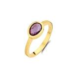 Femme Adorée - Bague - Or Jaune & Pierre Semi-Précieuse