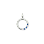 Beheyt - Pendentif - Or Blanc, Saphir & Diamants