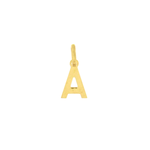 Beheyt - Pendentif - Lettre A-Z - Or jaune