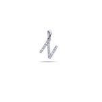 Beheyt - Pendentif - Lettre - Or Blanc & Diamants