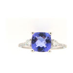 Beheyt - Bague - Or Blanc, Tanzanite & Diamants