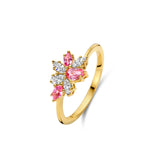 Beheyt - Bague - Or Jaune, Saphirs Roses & Diamants