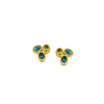 Beheyt - Boucles d'oreilles - Or Jaune, Topazes & Péridots