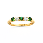Beheyt - Bague - Or jaune, tsavorites & diamants