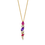 Beheyt - Collier - Or Jaune, pierres précieuses & diamants