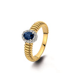 Beheyt - Bague - Or Bicolore, Saphir & Diamants