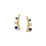 Beheyt - Boucles d'oreilles - Or Jaune, Diamants & Saphirs