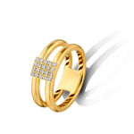 Beheyt - Bague - Or Jaune & Diamants