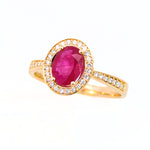Beheyt - Bague - Or jaune, rubis & diamants