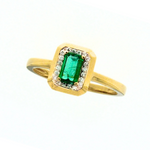 Beheyt - Bague - Or Jaune, Emeraude & Diamants