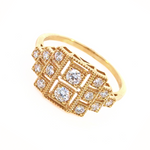 Beheyt - Bague - Or jaune & diamants