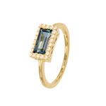 Beheyt - Bague - Or jaune, topaze & diamants