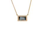 Beheyt - Collier - Or jaune, topaze London & diamants