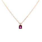 Femme Adorée - Collier - Or Rose, Pierre Semi-Précieuse & Diamants