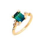 Création - Bague - Or Jaune - Tourmaline - Diamants