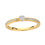 Femme Adorée - Bague - Or Jaune & Diamants