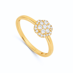 Femme Adorée - Bague - Or Jaune & Diamants