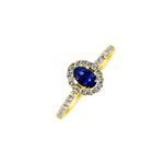 Femme Adorée - Bague - Or jaune, saphir et diamants