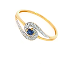 Elisabeth B - Bague - Or Jaune, Saphir & Diamants