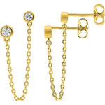 Robbez - Boucles d'Oreilles - Plaqué Or