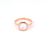 Femme Adorée - Bague - Or Rose & Pierre Semi-Précieuse