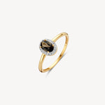 Blush Diamonds - Bague - Quartz fumé & diamants