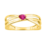 Robbez - Bague - Or Jaune & Rubis