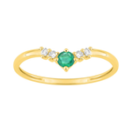 Robbez - Bague - Or Jaune, Emeraude & Diamants