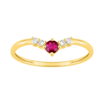 Robbez - Bague - Or Jaune, Rubis & Diamants