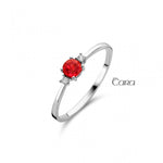 Aucielle - Bague - Or Blanc, Rubis & Diamants