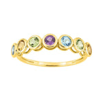 Robbez - Bague - Or jaune, améthyste, péridot, citrine & topaze