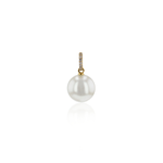 Hesse - Pendentif - Or jaune, perle et diamants