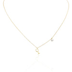 Hesse - Collier - Or jaune, perle et diamant