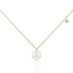 Hesse - Collier - Or jaune, perle et diamant
