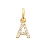 Pendentif - Lettre A-Z - Plaqué or