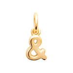 Pendentif - Lettre - Esperluette - Plaqué or