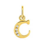 Robbez - Pendentif - Lettre A-Z - Or jaune