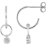Robbez - Boucles d'oreilles - Or Blanc & Diamants