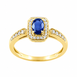 Robbez - Bague - Or Jaune , Saphir & Diamants