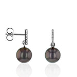 Hesse - Boucles d'oreilles - Or blanc, perles et diamants