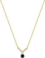 Robbez - Collier - Or Jaune, Saphir & Diamants