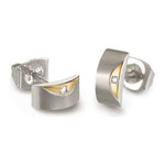 Boccia - Boucles D'oreilles - Titane & diamants