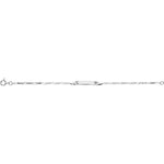 Robbez - Bracelet - Gourmette - Or Blanc