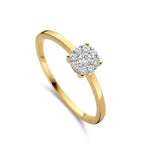 Femme Adorée - Bague - Or Jaune & Diamants