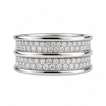 J&A 1970 - Bague - Or Blanc & Diamants