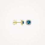 Blush Diamonds - Boucles d'oreilles - Diamants & Topazes London