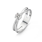 Beheyt - Bague - Solitaire - Or Blanc & Diamant