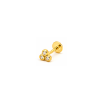 Aucielle - Piercing - Or jaune & zirconium