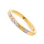 Création - Bague - Alliance - Or Jaune & Diamants